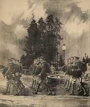 open a larger version of this image Painting of troops at Petawawa