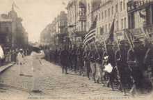 open a larger version of this image American Expeditionary Force marching down Svetlanskaya Street