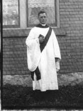 open a larger version of this image Edwin Stephenson's ordination - May 1918