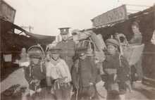 open a larger version of this image Pte. Edwin Stephenson in Vladivostok Chinese Market